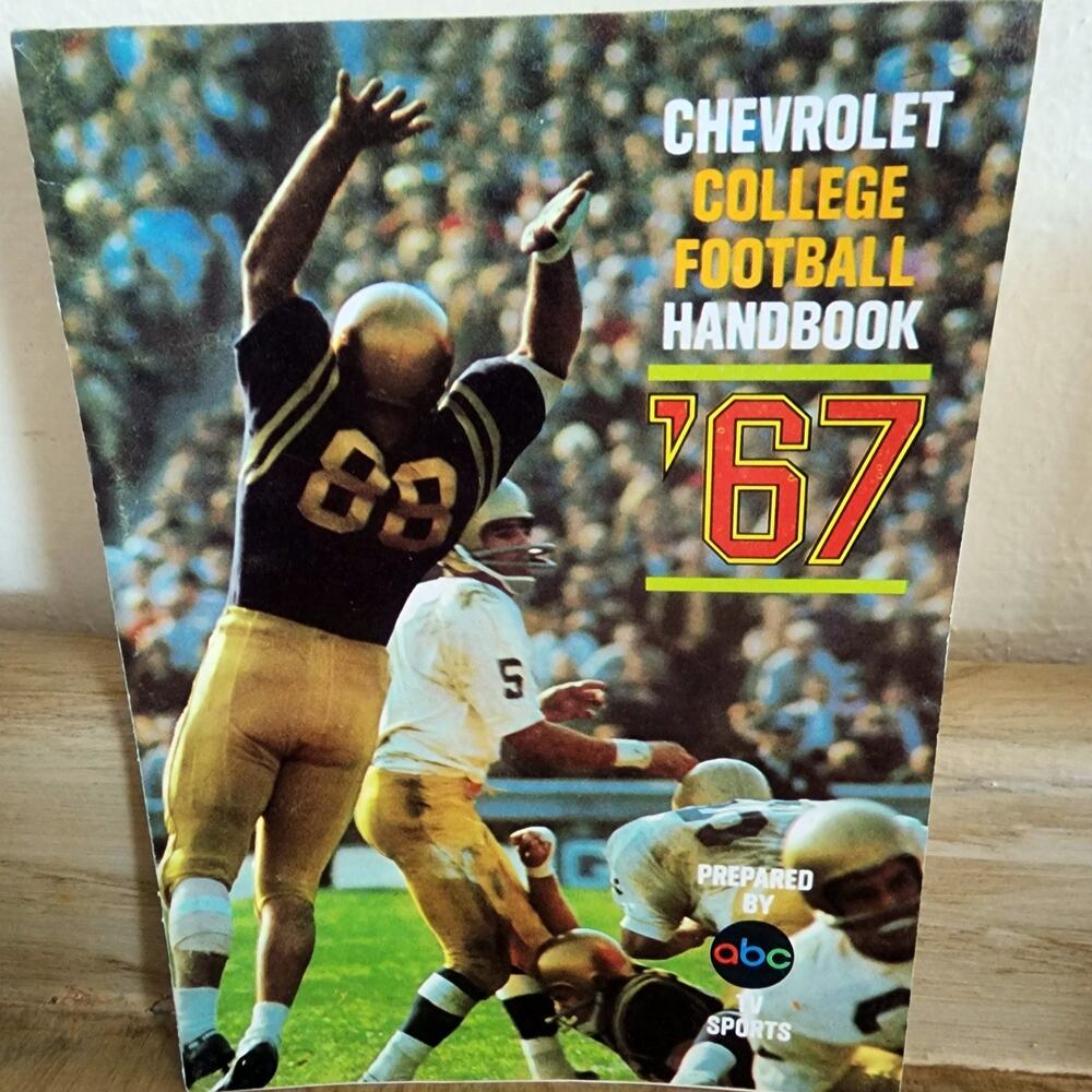 1968 Chevrolet Football Brochure Camaro SS Corvette Chevelle 396 Impala Pickup